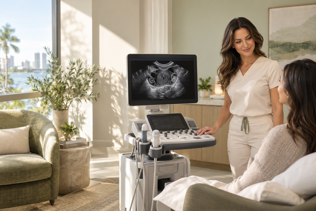 In-office pelvic Ultrasound